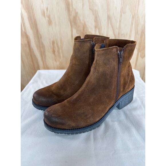 Naot Wander Bohemian Collection Brushed Seal Brown Leather Ankle Boots US 11 - Picture 12 of 13
